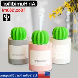Cactus Air Purifier Diffuser Usb Powered Portable