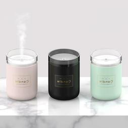 280ML USB Ultrasonic Aroma Air Humidifier-Candle Essential O