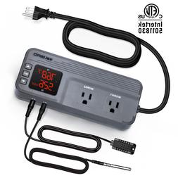 Inkbird 608 Digital Thermostat Switch Heater Cool Humidity C