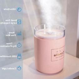 Air Purifier Essential Oil Aroma Diffuser Candle Light Usa