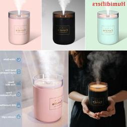 Candle Romantic Soft Light Ultrasonic Mist Maker Diffuser Ne